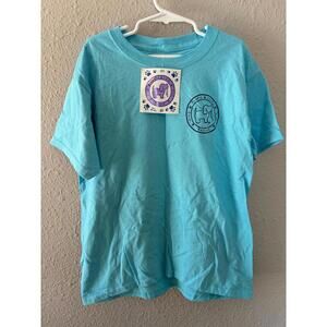 NWT Puppie Love Donuts Blue Tshirt size Youth S. Tag is a sticker